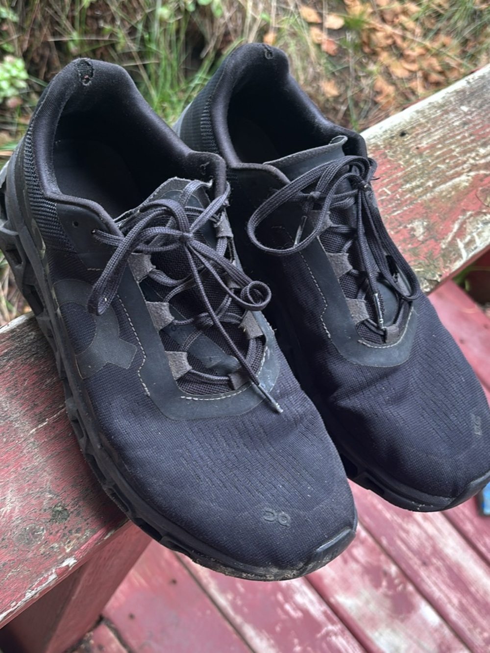 On Running Running Men’s Cloudtec Lace-Up Sneakers — Black
